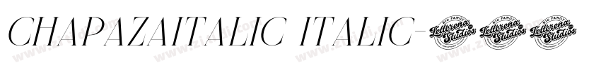 ChapazaItalic Italic字体转换 ChapazaItalic Italic字体转换